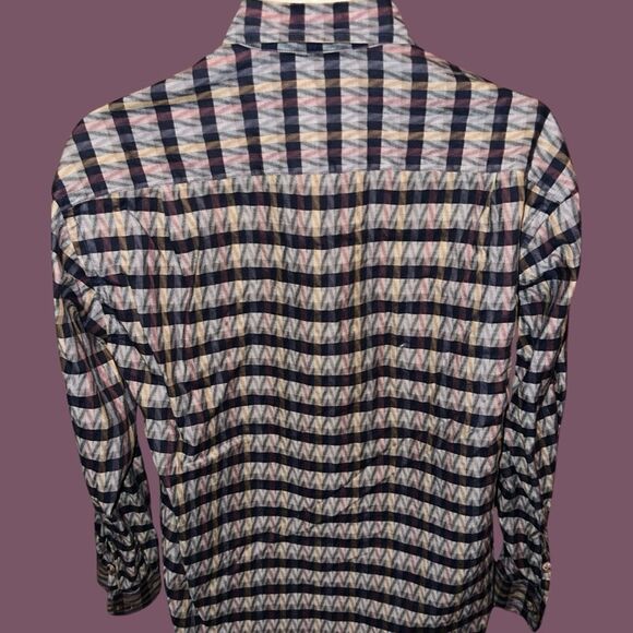 Vintage 1994 Jhane Barnes Menswear Long Sleeve Designer Shirt Mens Size M #36 - Picture 6 of 6
